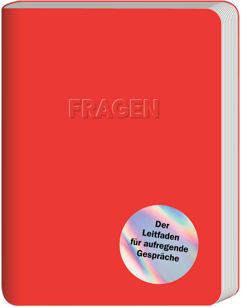 The book cover FRAGEN (The Question Book) from the series «Small Books for Big Questions» by Roman Tschäppeler and Mikael Krogerus