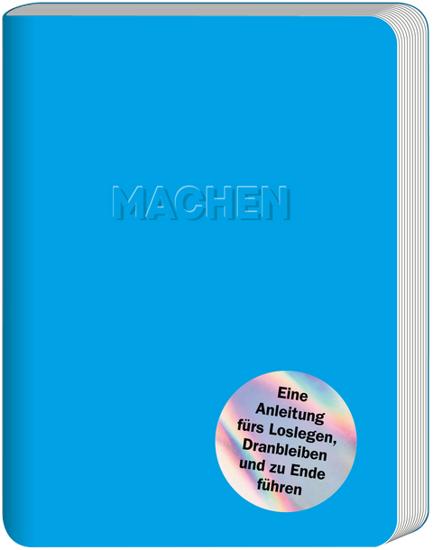 The book cover MACHEN (How to get Shit done) from the series «Small Books for Big Questions» by Roman Tschäppeler and Mikael Krogerus